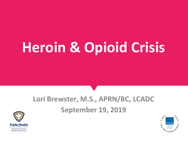 heroin amp opioid crisis