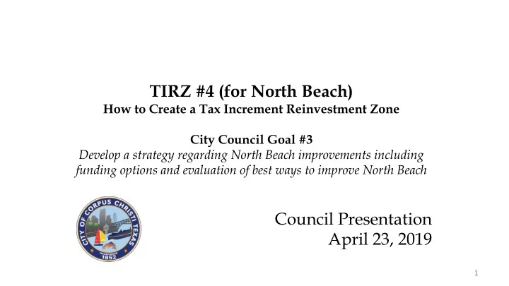 council presentation