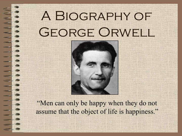 a biography of