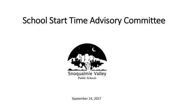 school start tim ime advisory ry committee