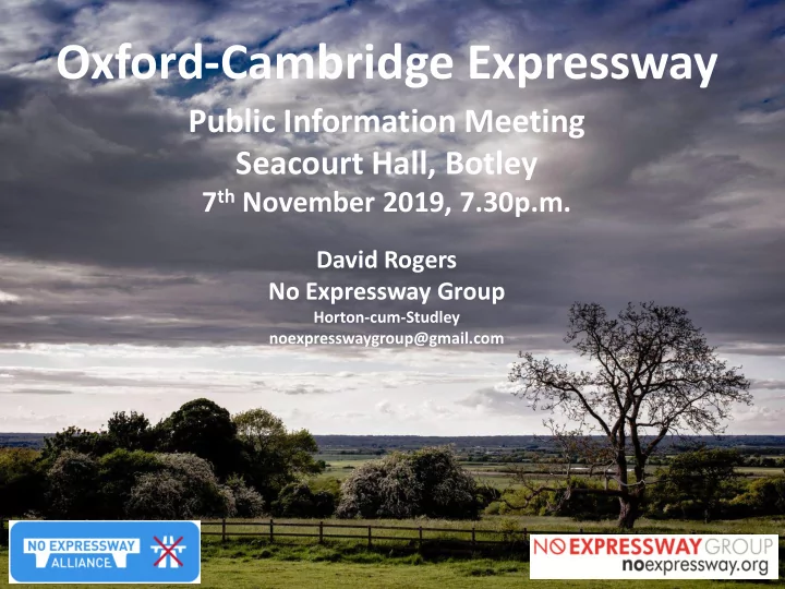 oxford cambridge expressway