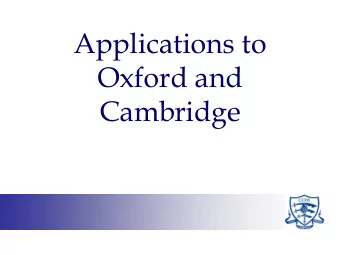 Cambridge  This evening  Ms Scofield, Assistant Headteacher/ Head of Sixth Form  CCHS Advice and