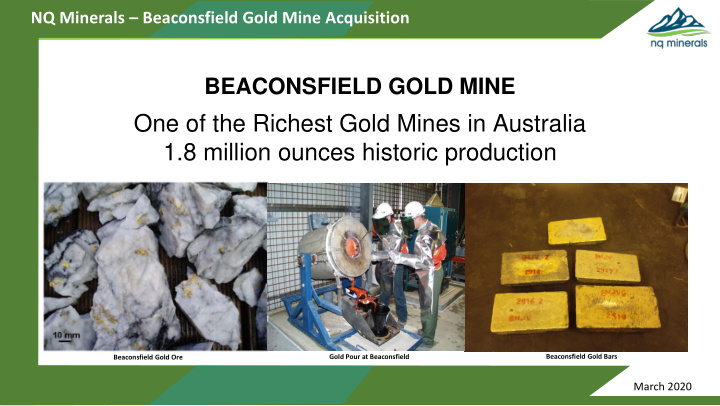 one of the richest gold mines in australia 1 8 million
