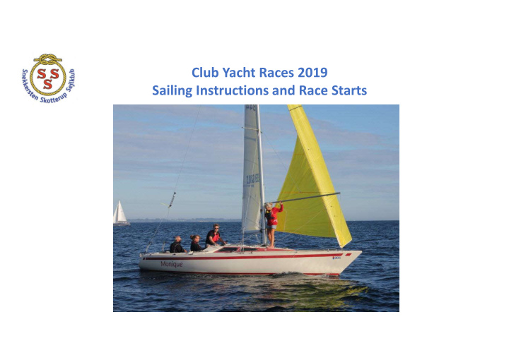club yacht races 2019 sailing instructions and race