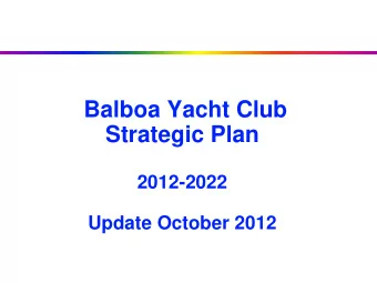 Strategic Plan  2012-2022  Update October 2012  BYC Strategic Plan  Click to edit Master title