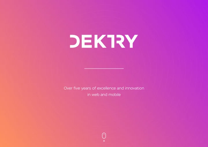 over five years of excellence and innovation in web and