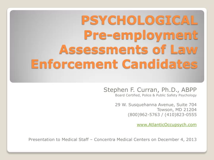 psychological