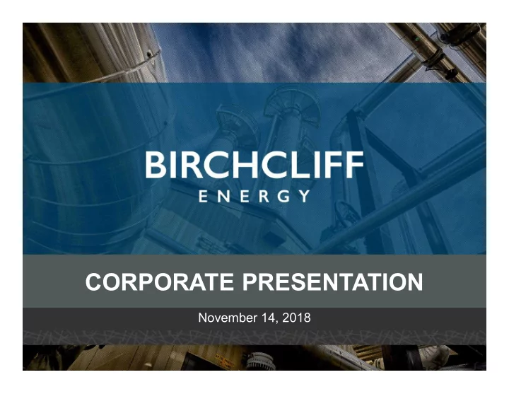 corporate presentation