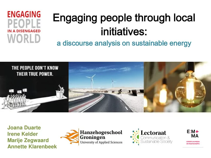 engaging gaging people ople th through ough local cal