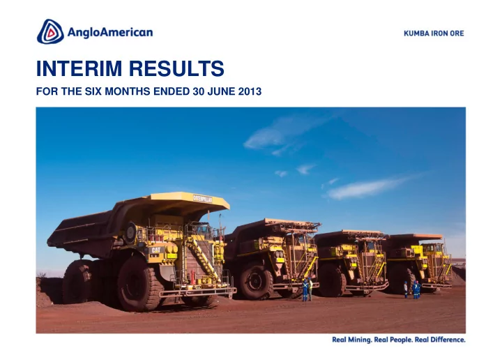 interim results