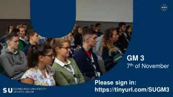 GM 3 7 th of November  Please sign in:  https://tinyurl.com/SUGM3  Agenda  Club Business  1. Sigg