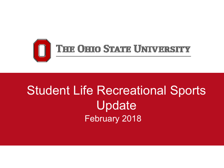 student life recreational sports
