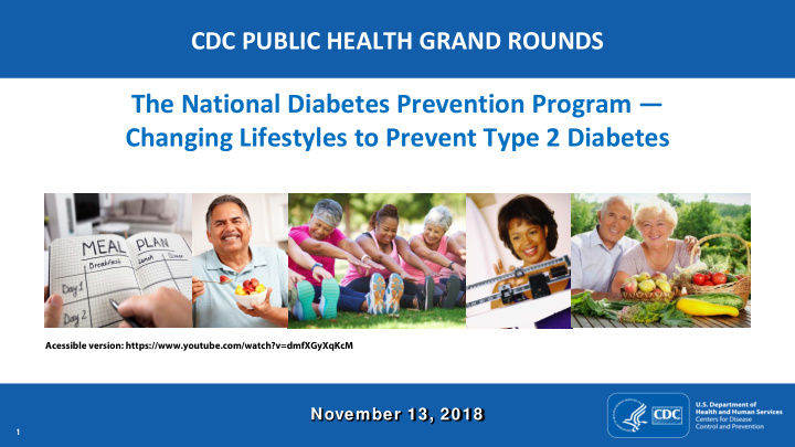 the national diabetes prevention program changing