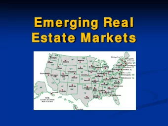 Emer  Emerging Real  Real  Esta  tate Ma  Mark  rkets  Who  Who A  Am  m I  Real Estate Investor
