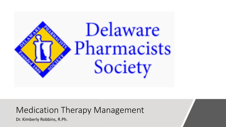 medication therapy management