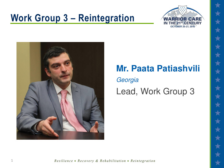 work group 3 reintegration