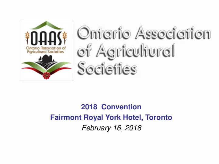 2018 convention