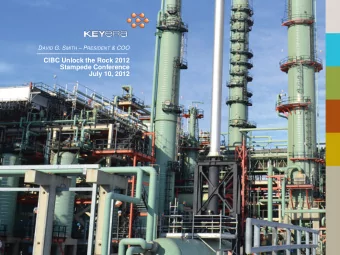 CIBC Unlock the Rock 2012  Stampede Conference  July 10, 2012  Forward Looking Information  In the