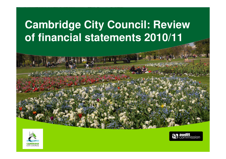 cambridge city council review of financial statements