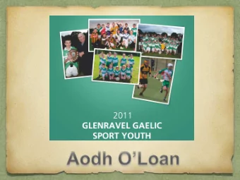 Agenda  Introduction  Fundamentals  Presentation of Primary School Hurling Awards  Presentation of