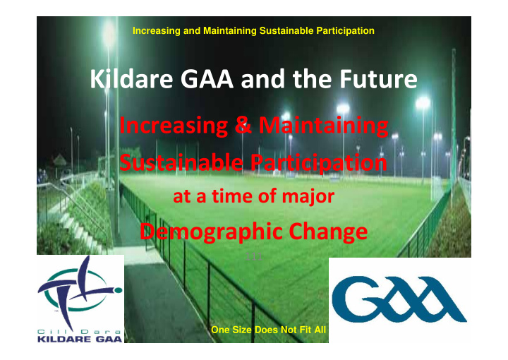 kildare gaa and the future