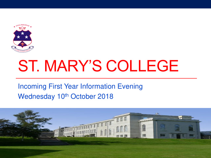 st mary s college