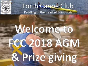 Forth Canoe Club  Paddling in the Heart of Edinburgh  1  Forth Canoe Club  Paddling in the Heart of