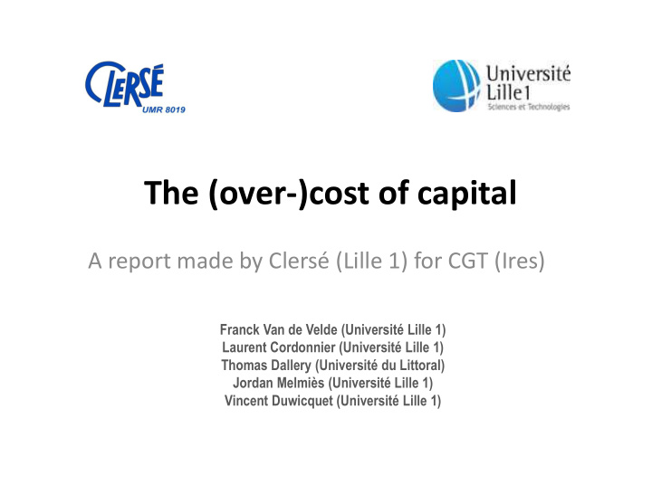 the over cost of capital