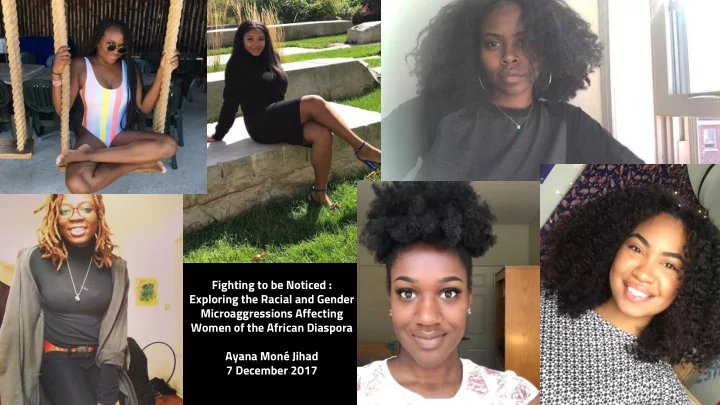 fighting to be noticed exploring the racial and gender