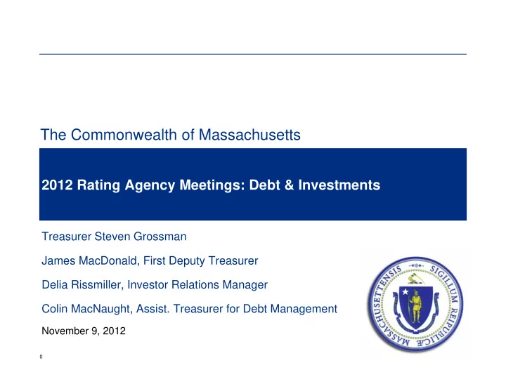 the commonwealth of massachusetts