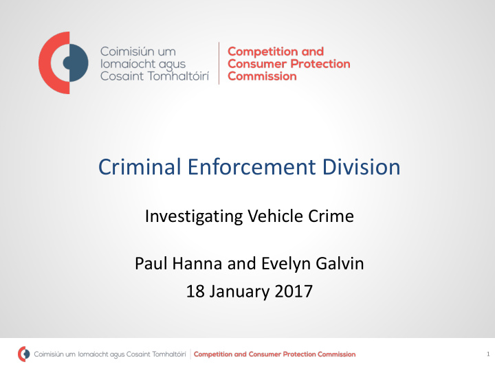 criminal enforcement division
