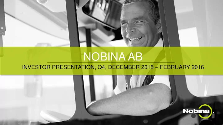 nobina ab