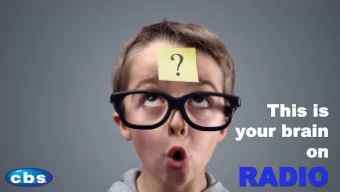 RADIO  RADIO  Ca  Cate  tegor  gory  y  Br  Breakdo  eakdown  wn  Radio  Radio  Cr  Crea  eativity