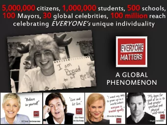 acceptance of others  and  nd  our  urselves elves  as we are has  touched a chord