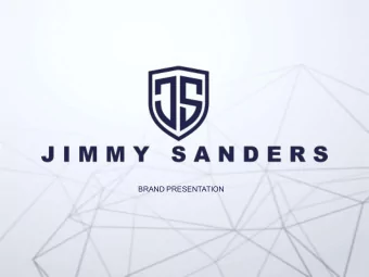 BRAND PRESENTATION B R A N D  S T O R Y  Jimmy Sanders was founded with a vision of creating a