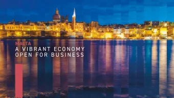 A  V I B R A N T  E C O N O M Y  O P E N  F O R  B U S I N E S S  LAND AREA 316km 2  POPULATION