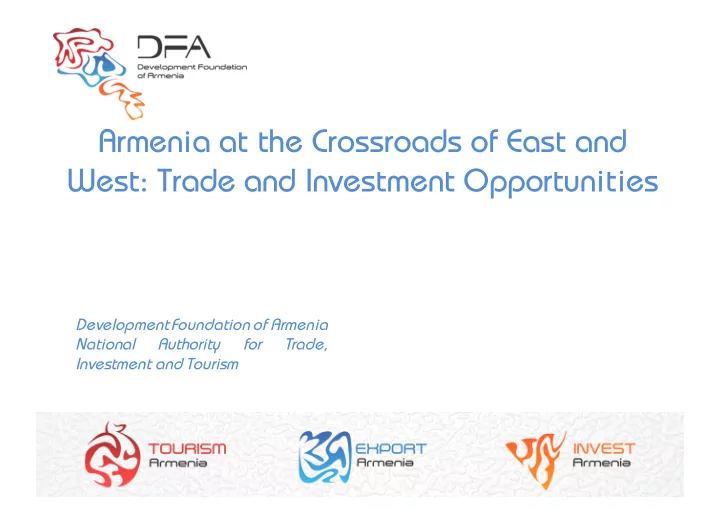 armenia at the crossroads of east and west trade and
