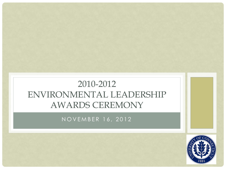 environmental leadership