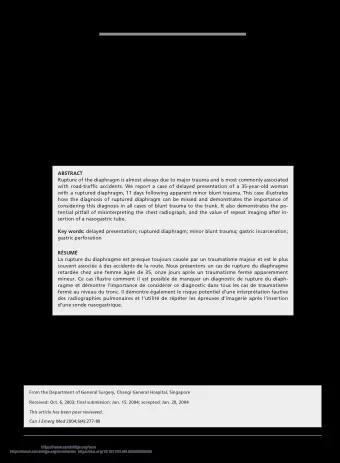 Delayed presentation of a patient with a ruptured  diaphragm complicated by gastric incarceration
