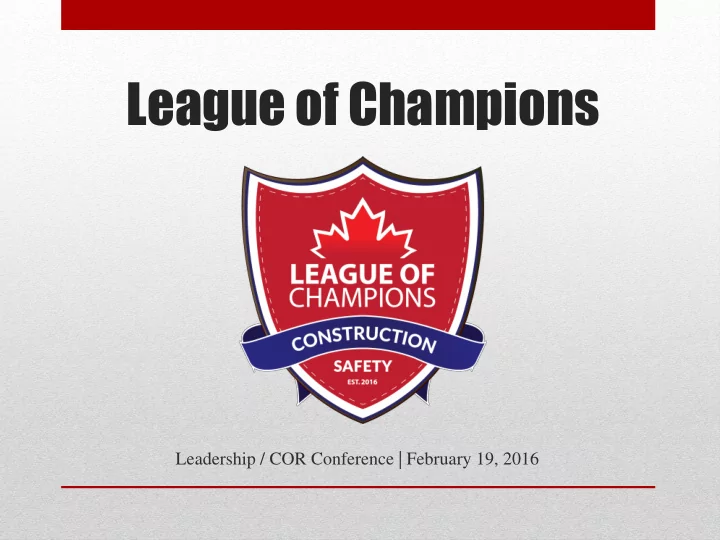 league of champions