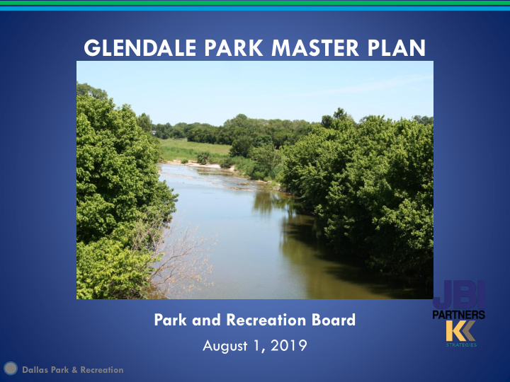 glendale park master plan