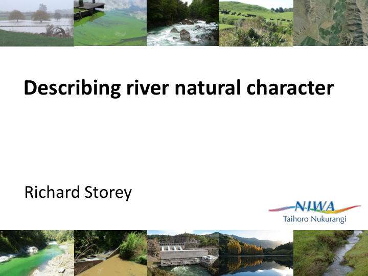 describing river natural character