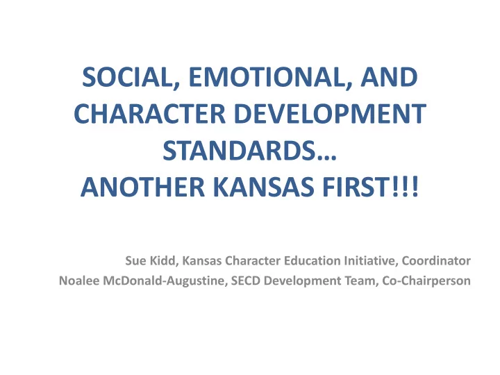 social emotional and