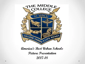 Americas Best Urban Schools  Picture Presentation  2017-18  ANNUAL CAREER EXPO &amp;