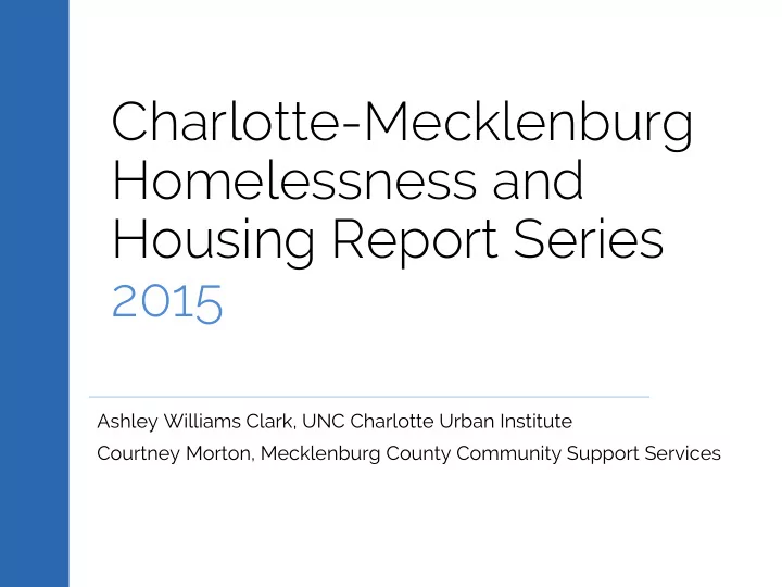 homelessness and