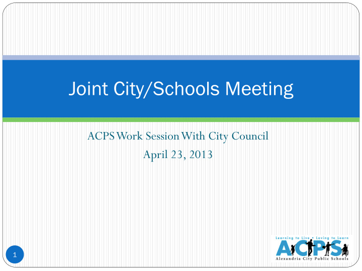 joint city schools meeting