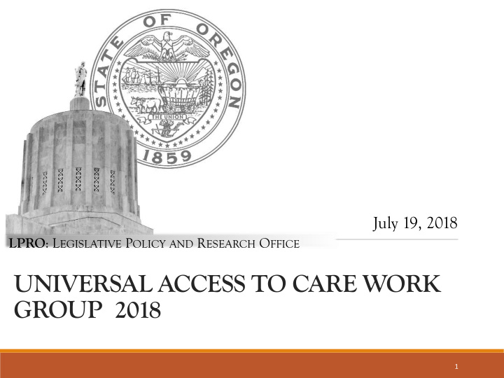 universal access to care work