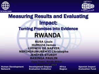 RWANDA  RUSA Louis  HUMUZA James  LUDWIG DE NAEYER  NSHIMIRUMUREMYI Christophe  JENIFER STURDY
