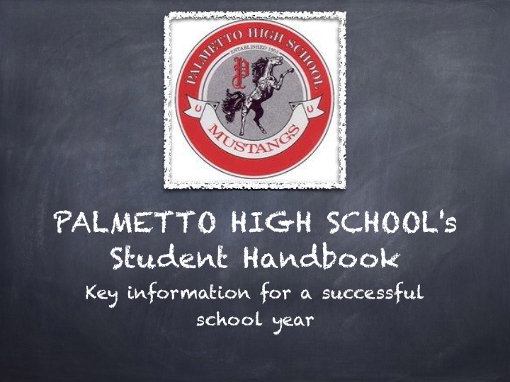 palmetto high school s student handbook