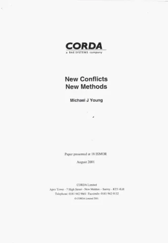 CORDA zyxwvutsrqponmlkjihgfedcbaZYXWVUTSRQPONMLKJIHGFEDCBA New Methods